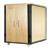 UCoustic Wood: 24U Soundproof IT Cabinet with Wooden Doors and Sides